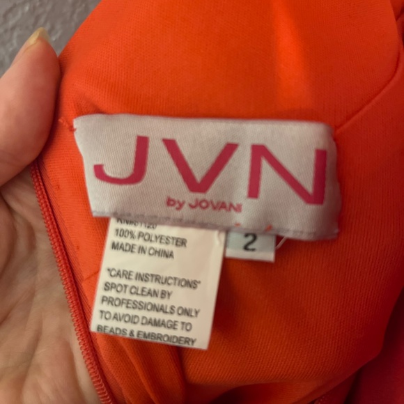 JVN by Jovani Red Evening Gown - Picture 6 of 8